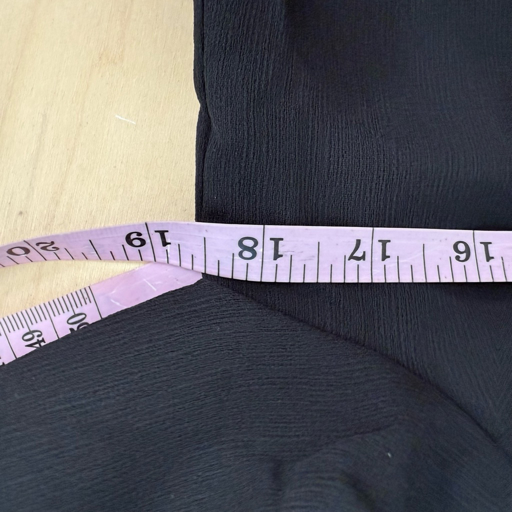 Women's After Market Blouse halter LS Top, Size M Black - Picture 10 of 12